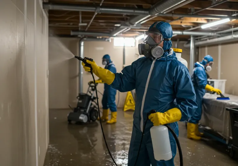 Basement Sanitization and Antimicrobial Treatment process in Ronan, MT
